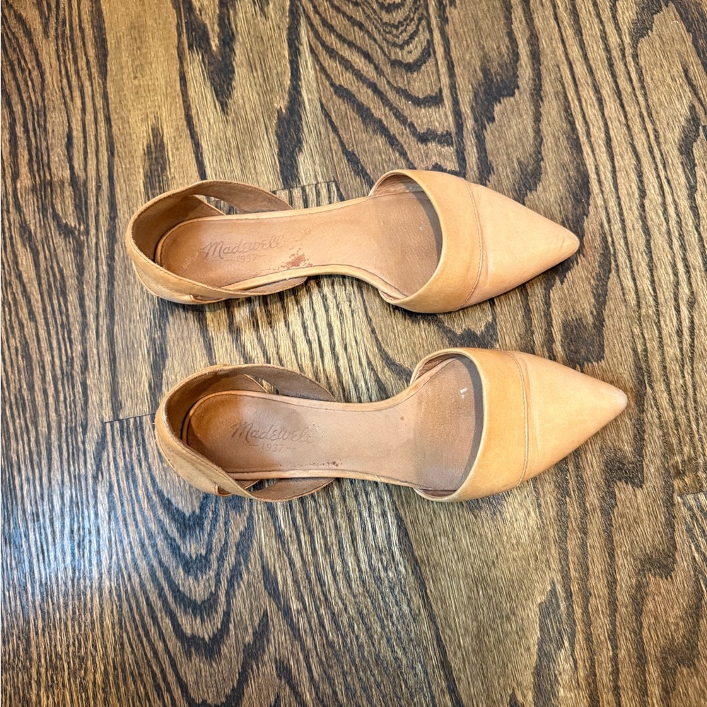 Madewell Women's Tan Pointed-Toe Flats